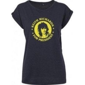 Keith Richards for President Womens Extended Shoulder T-Shirt
