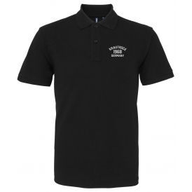 Krautrock 1968 Germany Embroidered Left Breast Logo Polo Shirt