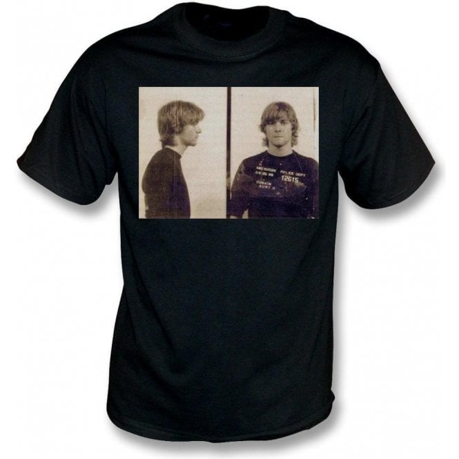 Kurt Cobain (Nirvana) Mugshot T-Shirt