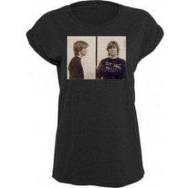 Kurt Cobain (Nirvana) Mugshot Womens Extended Shoulder T-Shirt