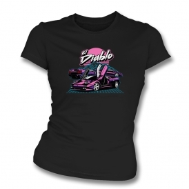 Lamborghini Diablo "El Diablo" Womens Slim Fit T-Shirt