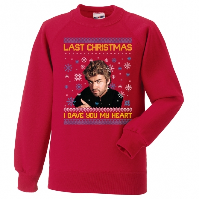 Last Christmas I Gave You My Heart (George Michael Influenced) Kids Christmas Jumper