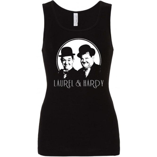 Laurel & Hardy Comedy Superstars Women's Baby Rib Tank Top