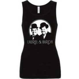 Laurel & Hardy Comedy Superstars Women's Baby Rib Tank Top