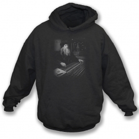 Leonardo da Vinci In Recording Studio Hooded Sweatshirt
