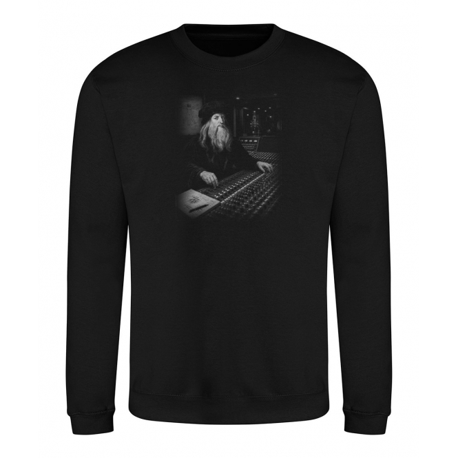Leonardo da Vinci In Recording Studio Sweatshirt