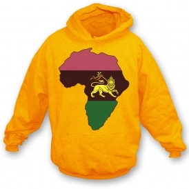 Lion Of Judah (As Worn By Ian Brown, The Stone Roses) Golden Yellow Hooded Sweatshirt
