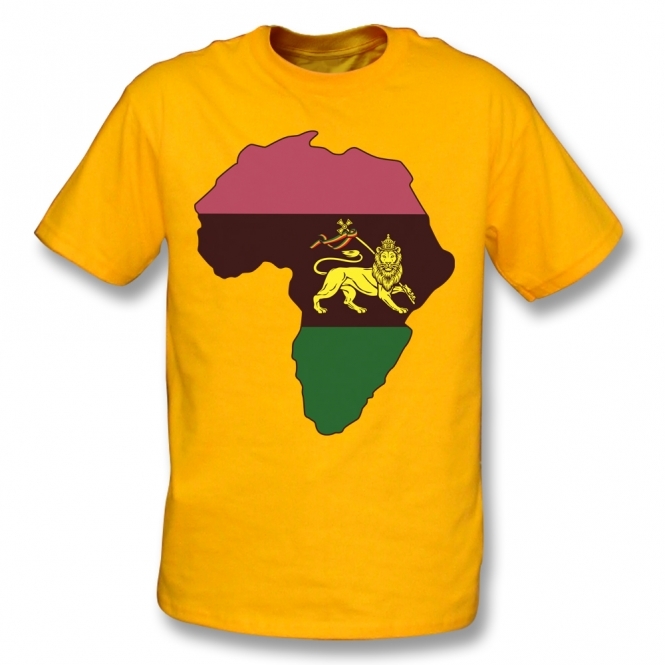 Lion Of Judah (As Worn By Ian Brown, The Stone Roses) Golden Yellow T-Shirt