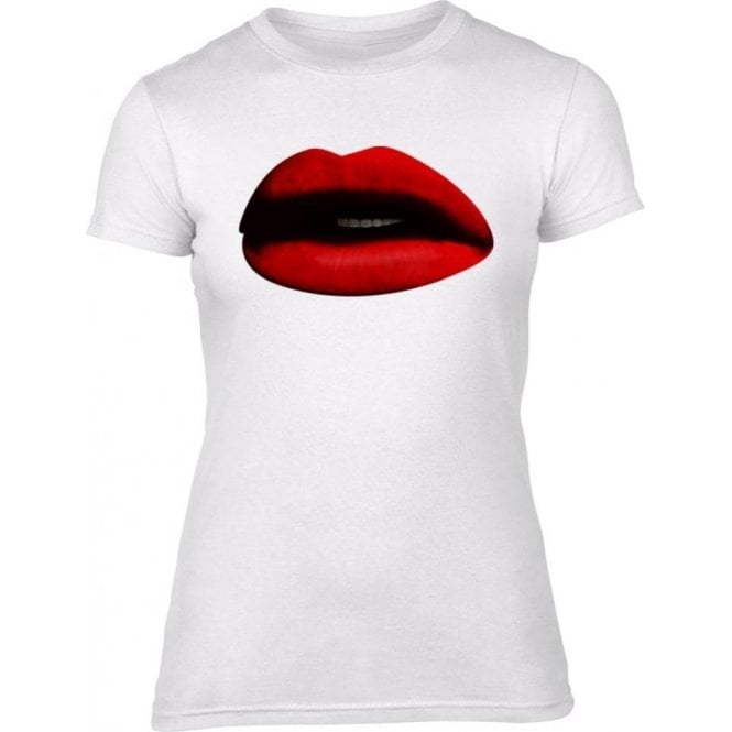 Lips (As Worn By PJ Harvey) Womens Slim Fit T-Shirt