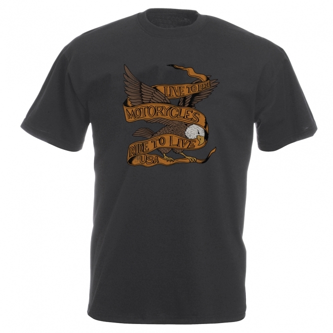 Live To Ride (As Worn By Kurt Cobain, Nirvana) Vintage Wash T-Shirt