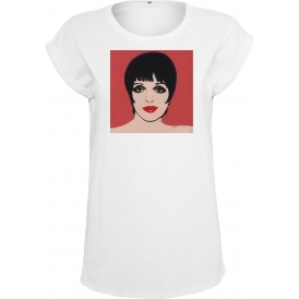 Liza Minnelli (Andy Warhol Influenced) Womens Extended Shoulder T-Shirt