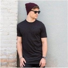 Longline T-Shirt With Dipped Hem