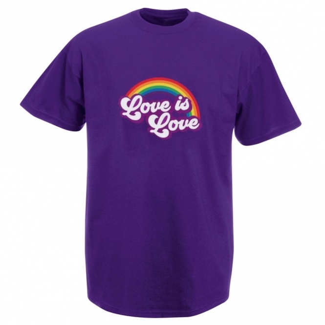 Love Is Love (Purple) Organic T-Shirt