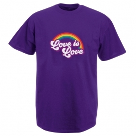 Love Is Love (Purple) Organic T-Shirt