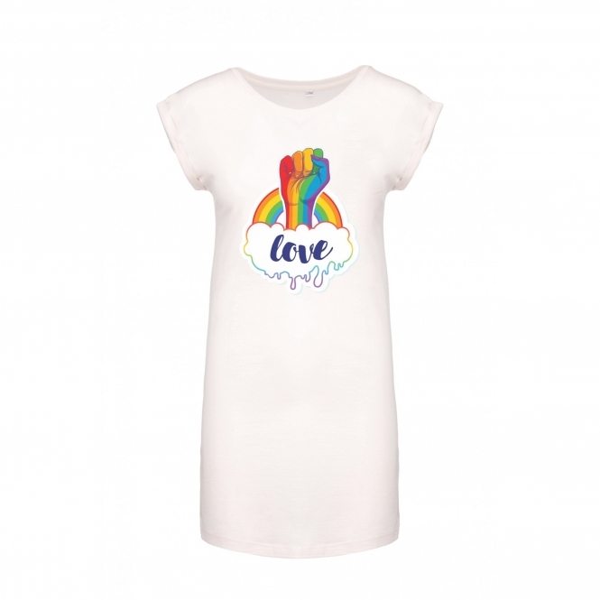 Love Rainbow Womens Long T-Shirt