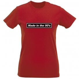 Made In The Nineties (Oasis Influenced) Womens Slim Fit T-Shirt