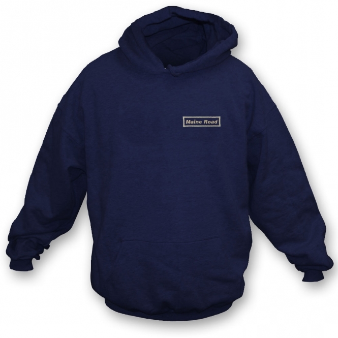 Maine Road (Oasis Influenced) Embroidered Hooded Sweatshirt