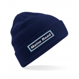 Maine Road (Oasis Influenced) Embroidered Organic Cotton Beanie