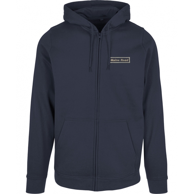 Maine Road (Oasis Influenced) Embroidered Zip Hooded Sweatshirt