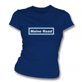 Maine Road (Oasis Influenced) Organic Womens Slim Fit T-Shirt