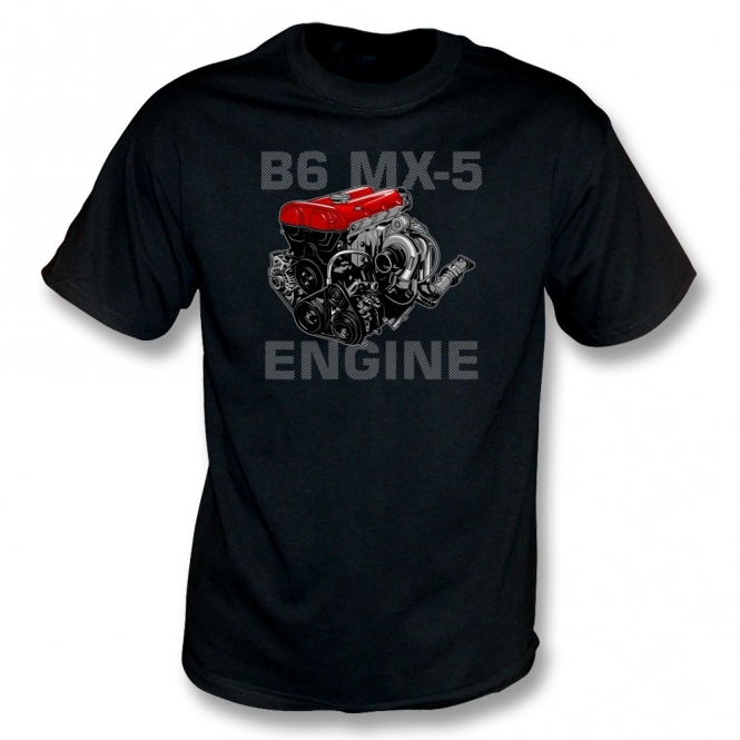 Mazda B6 MX-5 Engine Kids T-Shirt