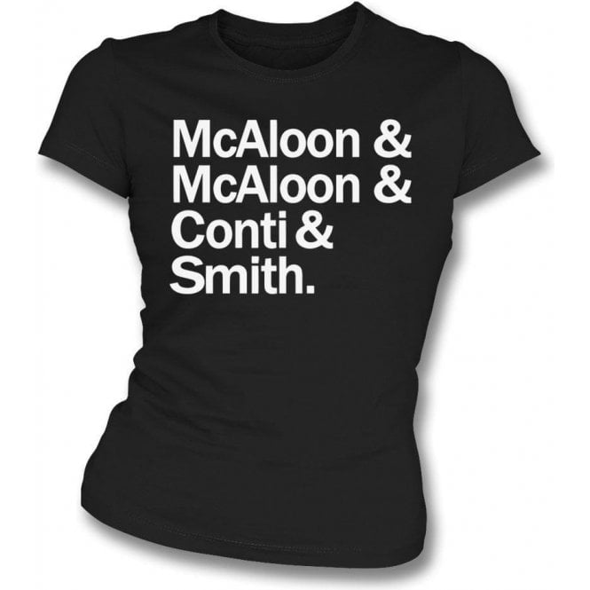 McAloon & McAloon & Conti & Smith (Prefab Sprout) Womens Slim Fit T-Shirt