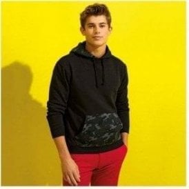 Men's Camo Trimmed Hoodie