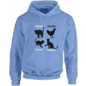 Meow Chicka Meow Meow Kids Hooded Sweatshirt