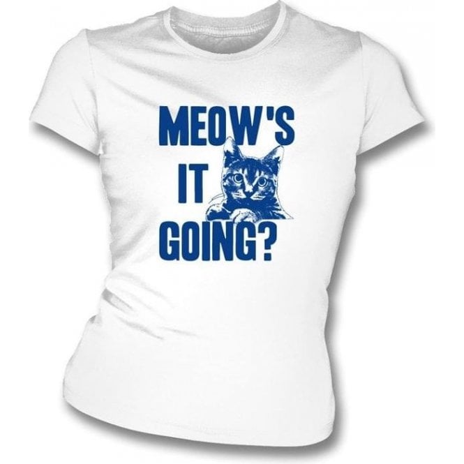 Meow's It Going Women's Slimfit T-shirt