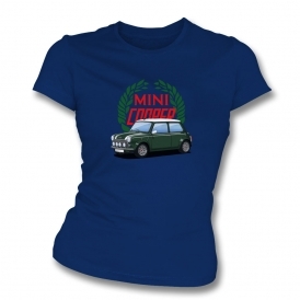 Mini Cooper (Laurel Wreath) Womens Slim Fit T-Shirt
