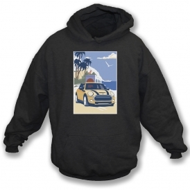 Mini Cooper (Retro Poster) Hooded Sweatshirt