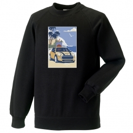 Mini Cooper (Retro Poster) Sweatshirt