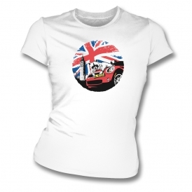 Mini In London (Raccoon) Womens Slim Fit T-Shirt