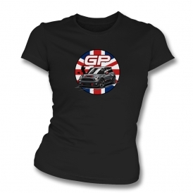 Mini John Cooper Works GP (British Flag) Womens Slim Fit T-Shirt