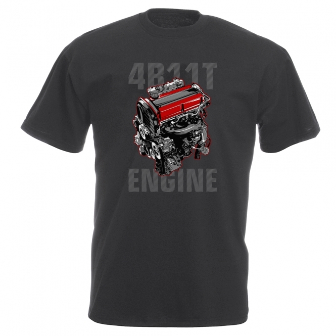 Mitsubishi 4B11T Engine Vintage Wash T-Shirt