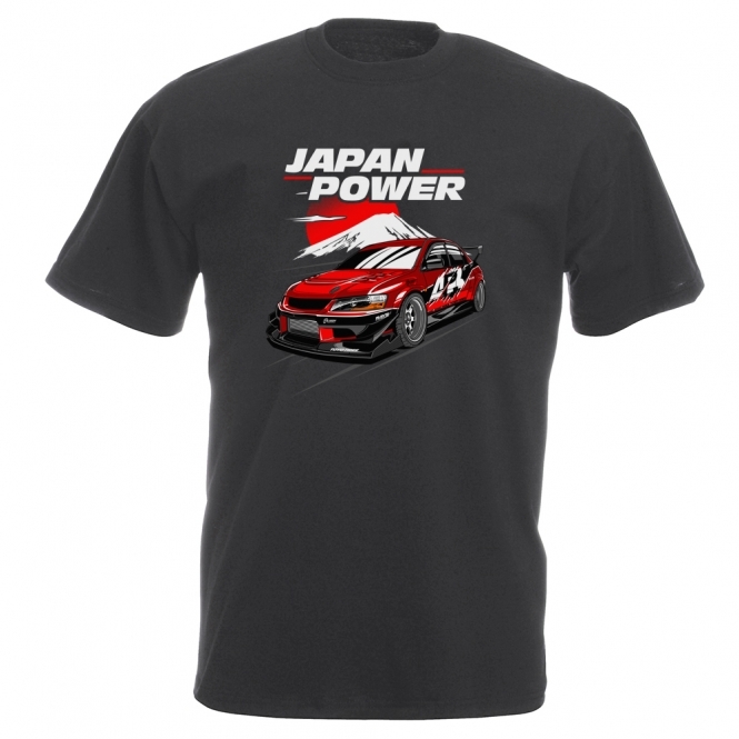 Mitsubishi Evo "Japan Power" Vintage Wash T-Shirt