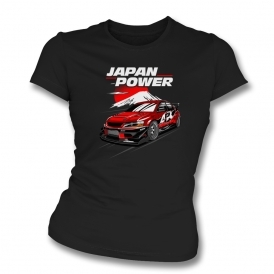 Mitsubishi Evo "Japan Power" Womens Slim Fit T-Shirt