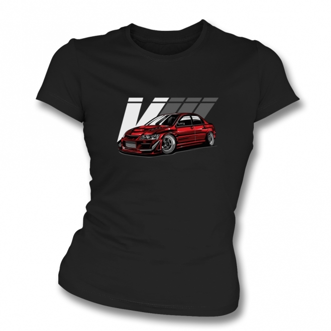 Mitsubishi Lancer Evo VIII Womens Slim Fit T-Shirt