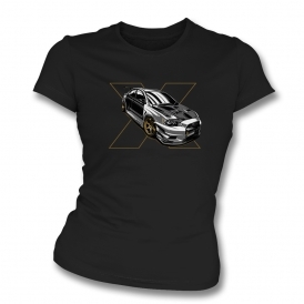 Mitsubishi Lancer Evo X Womens Slim Fit T-Shirt