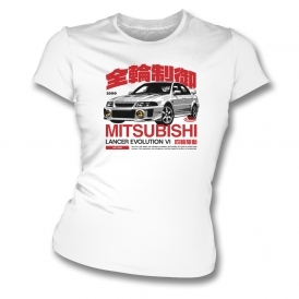 Mitsubishi Lancer Evolution VI (JDM Influenced) Womens Slim Fit T-Shirt