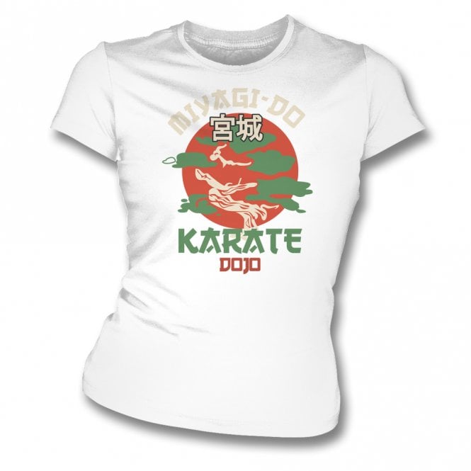 Miyagi-Do Karate Dojo (Inspired By The Karate Kid) Womens Slim Fit T-Shirt