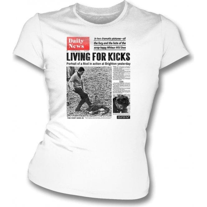 Mods Brighton 1964 Womens Slim Fit T-Shirt