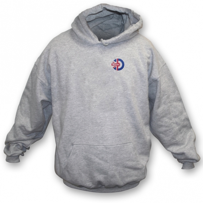 Mods (Union Flag) Embroidered Left Breast Logo Hooded Sweatshirt