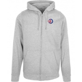 Mods (Union Flag) Embroidered Left Breast Logo Zip Hooded Sweatshirt