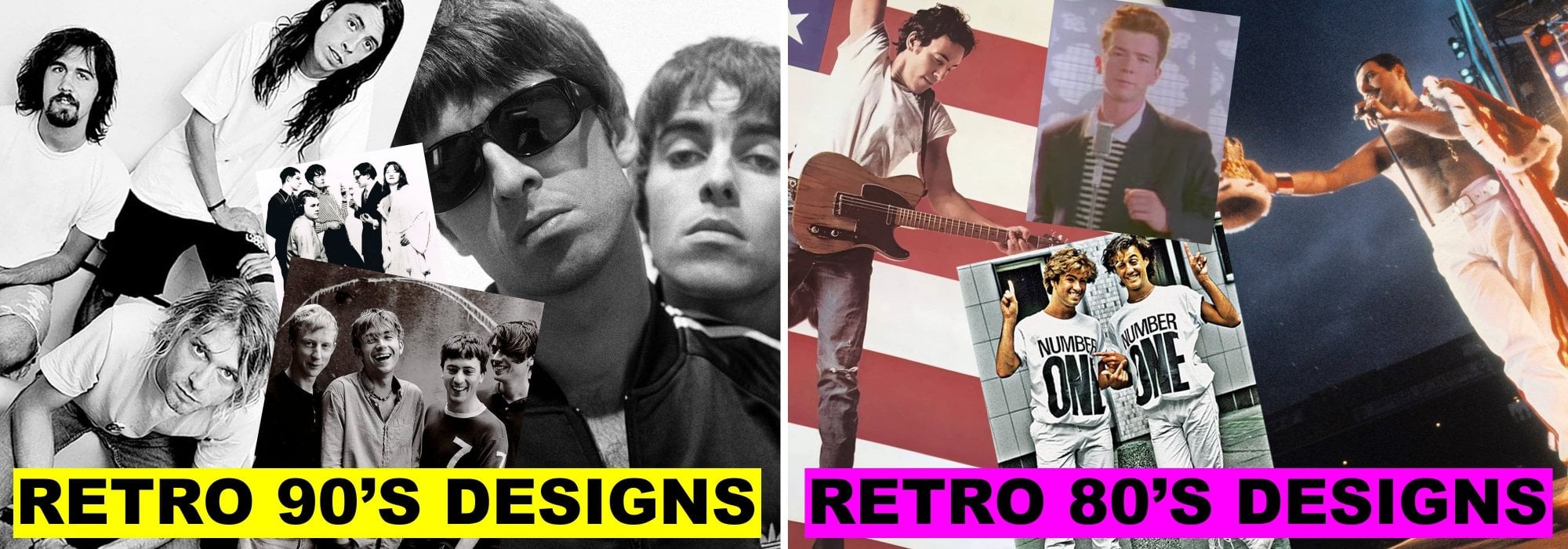Exclusive 80's & 90's Designs!