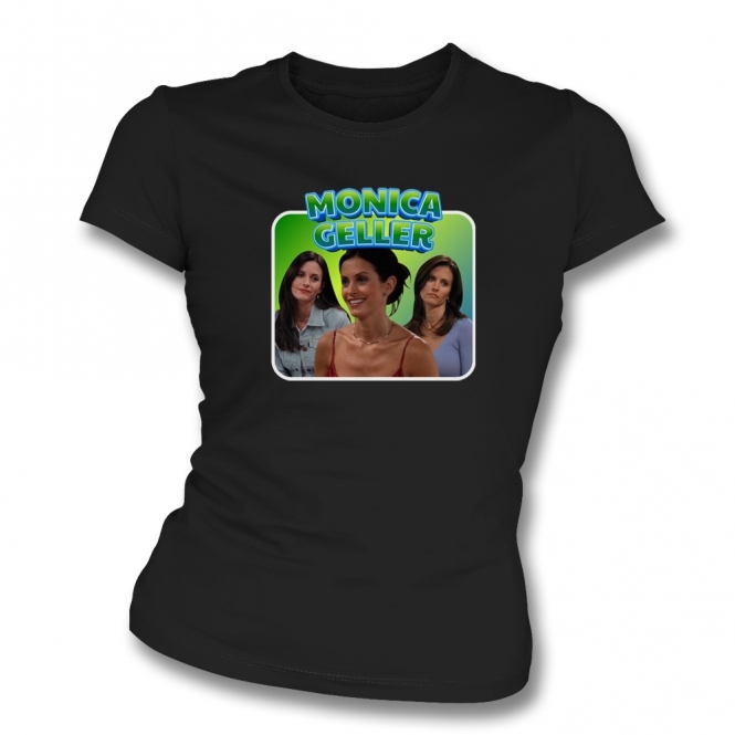 Monica Geller Collage (F.R.I.E.N.D.S. Influenced) Organic Womens Slim Fit T-Shirt