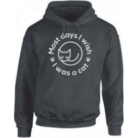 Most Days I Wish I Was A Cat Kids Hooded Sweatshirt