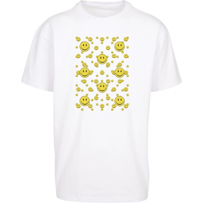 Multi Smileys Original 90s Acid House Oversized T-Shirt