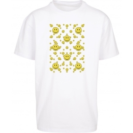 Multi Smileys Original 90s Acid House Oversized T-Shirt