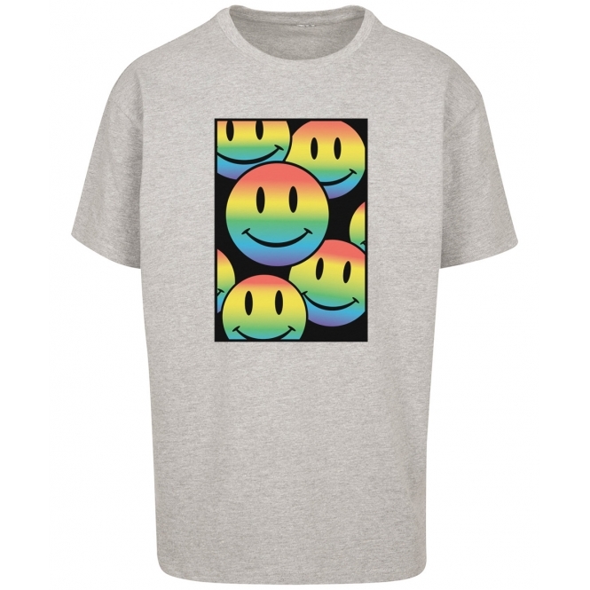 Multicoloured Smileys Oversized T-Shirt